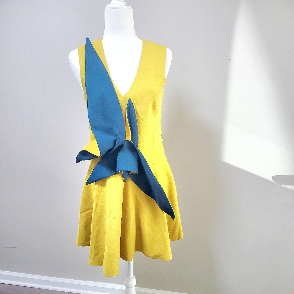 Ina Dress Mustard Green (size S,L)